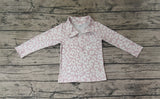 Pre-order GT0720  baby  long sleeve LEOPARD pullover