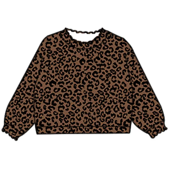 Pre-order GT0806 long sleeve hunting leopard girls  top