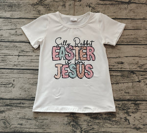 Pre-oder GT0898 Baby Girls EASTER short sleeve T-Shirt top