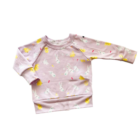 Pre-order GT0922 girls Easter bunny clothes pink long sleeve shirt top (Deadline Jan.11)