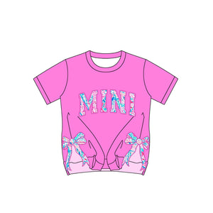 Pre-order GT0923 Girls MINI bow rose T-shirt （Deadline Jan.13）