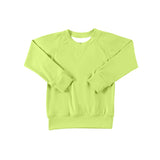 Pre-order GT0971 Girls green long short sleeve top yoga