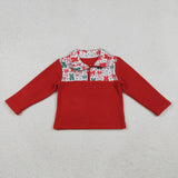 High quality Christmas pink zipper pullover