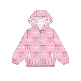 Pre-order GT1217 baby girls pink bow long sleeve pullover top