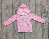 Pre-order GT1217 baby girls pink bow long sleeve pullover top