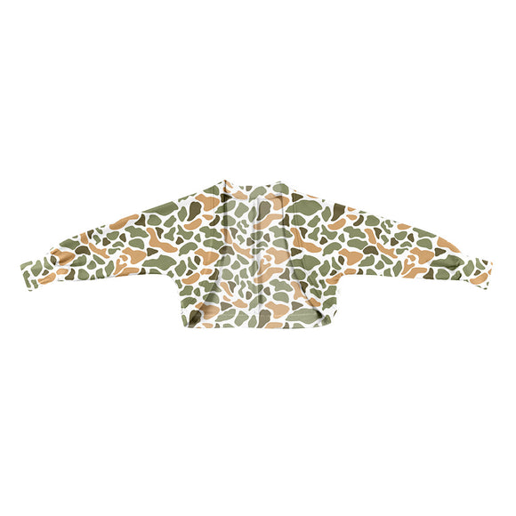 12.13 Pre-order GT1575 baby girls camo top yoga