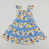 GSD0682-- short sleeve flower girls dress