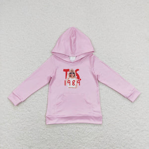 GT0436--  hoodies pink long sleeve shirt
