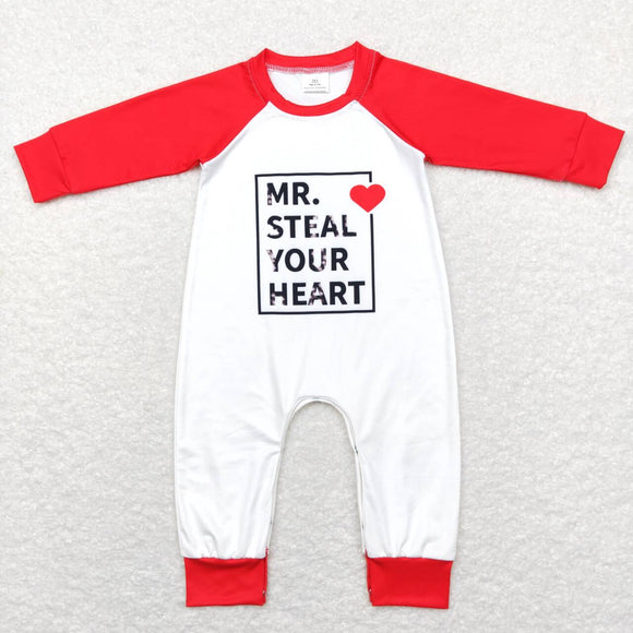 LR0797--- long sleeve MR steal your heart romper