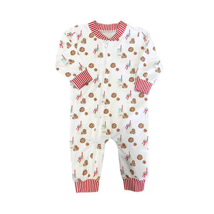 Pre-order LR1183 Baby boys cookies zipper romper ( Deadline June 30 )