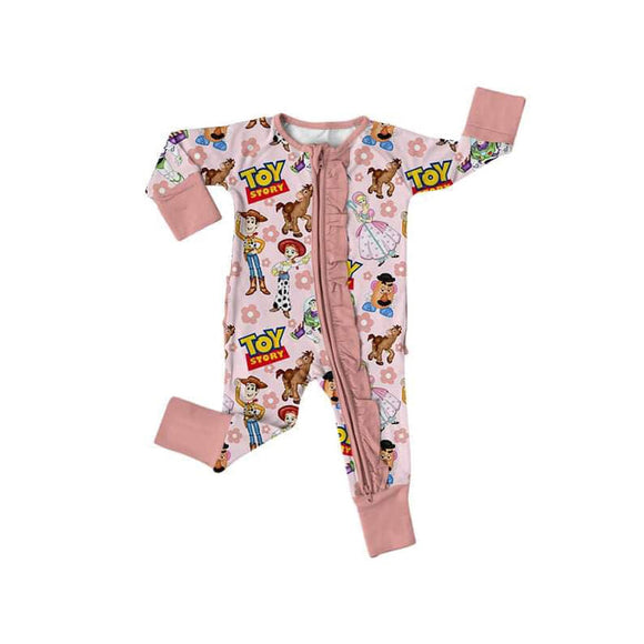 Pre-order LR1208 Baby girls cartoon zipper romper ( Deadline July 3 )