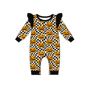 Pre-order LR1388 Baby girls pumpkin romper ( Deadline July 26 )