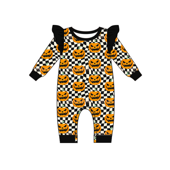 Pre-order LR1388 Baby girls pumpkin romper ( Deadline July 26 )