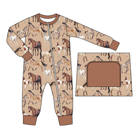 LR1772 pre-order baby boy clothes cowboy boy winter romper-2024.9.3