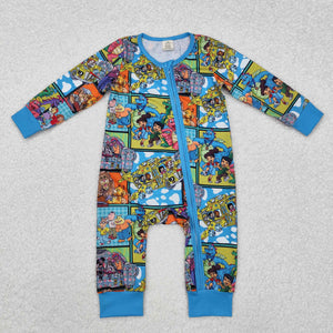 LR2040 baby boy clothes cartoon boy winter bamboo romper