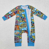 LR2040 baby boy clothes cartoon boy winter bamboo romper