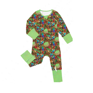 LR2083--pre order long sleeve machine green sleeper