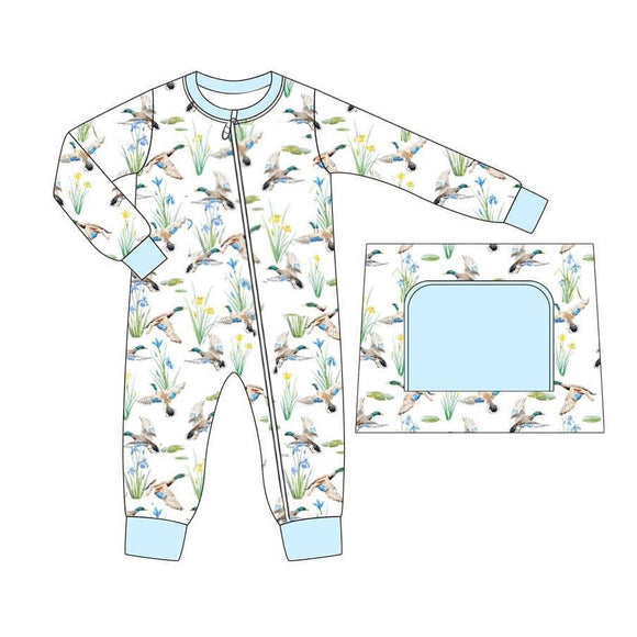 LR2094-pre order long sleeve mallard duck sleeper