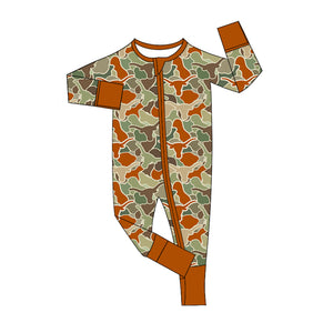 LR2129-- pre order long sleeve camo cow sleeper