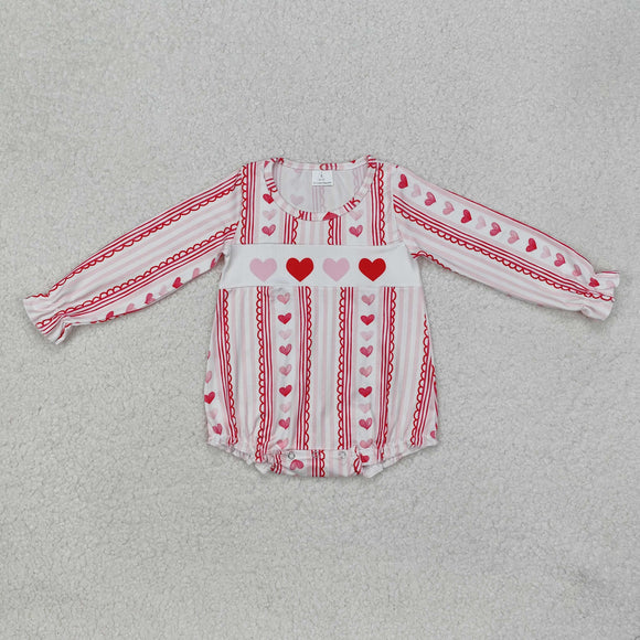 LR2134 baby girl clothes love girl Valentine's Day romper