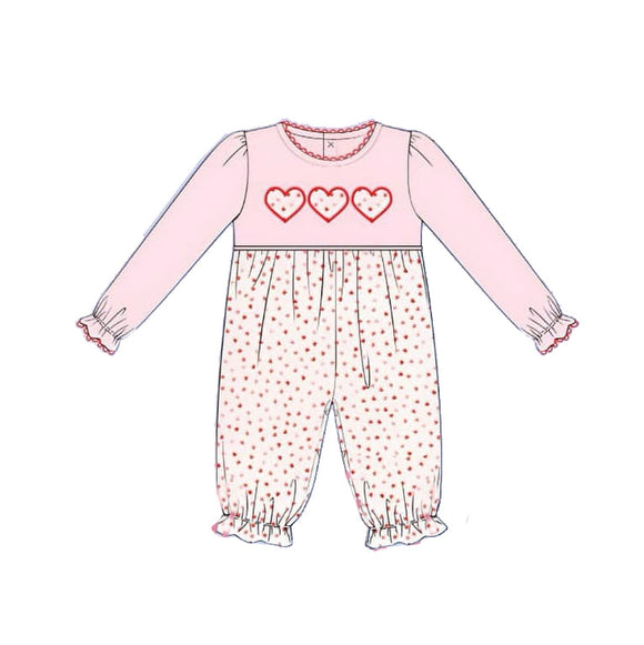 LR2135 pre-order baby girl clothes love girl Valentine's Day romper-2024.11.16