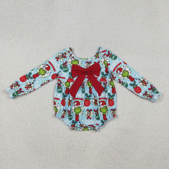 LR2575  baby girl clothes cartoon girl christmas winter bubble