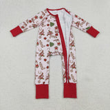 LR2584  baby girl clothes cowboy  toddler girl christmas winter romper