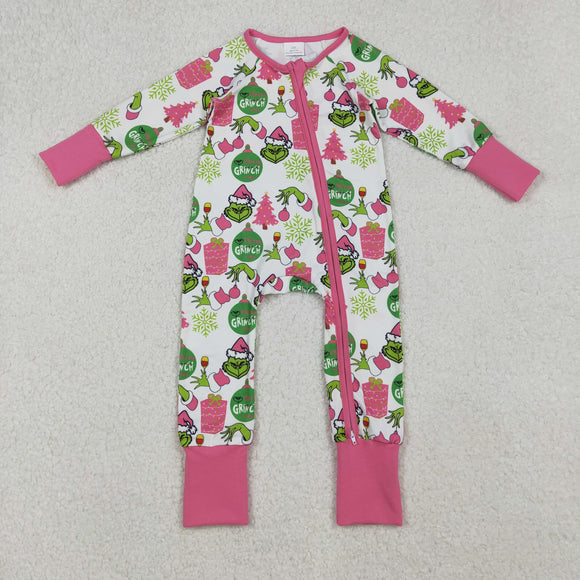 LR2588  baby girl clothes cartoon girl winter Christmas romper
