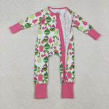 LR2588  baby girl clothes cartoon girl winter Christmas romper