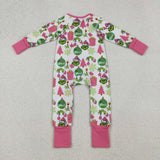 LR2588  baby girl clothes cartoon girl winter Christmas romper