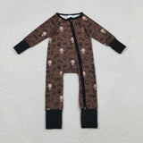 LR2591  baby boy clothes Aztec toddler  boy western winter romper