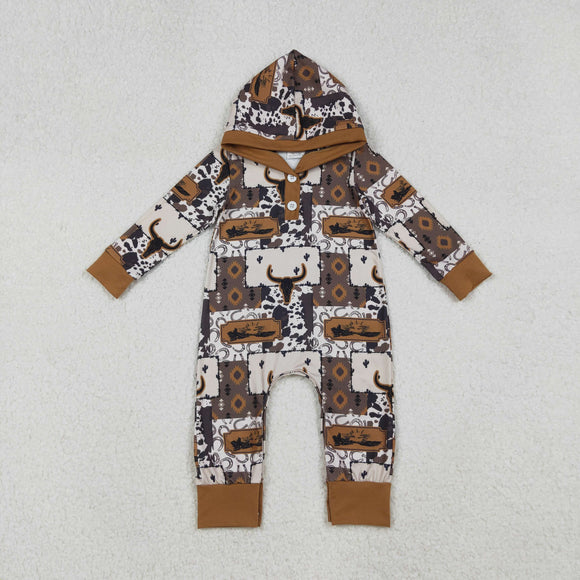 LR2592  baby boy clothes cowboy  toddler boy western winter romper
