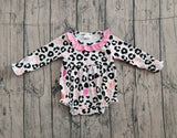 Pre-ordre LR2638 baby girls leopard long sleeve romper