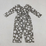 LR2828  baby girls flower long sleeves Jumpsuit