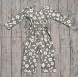 Pre-order LR2828  baby girls flower long sleeves Jumpsuit