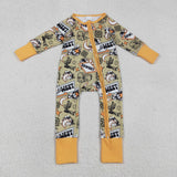 LR2942 baby boys cowboy long sleeves zipper romper