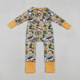 LR2942 baby boys cowboy long sleeves zipper romper