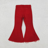 P0083 new style Denim red pants