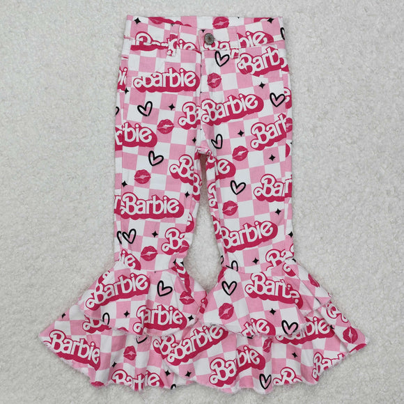 P0294--new style CARTOON girls pink jeans