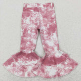 P0399-- Tie dye pink jeans