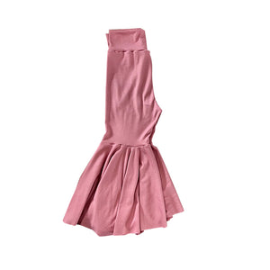 P0494--pre order pink cotton bell bottoms