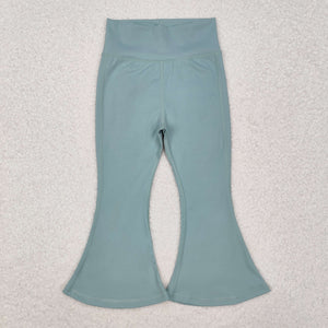 P0575 Yoga green bell-bottoms