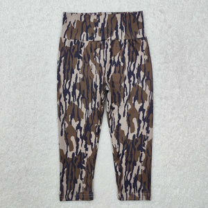 P0689 hunting  camo kids yoga pants