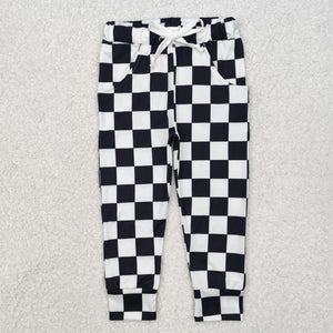 P0699 baby girl clothes gingham print girl winter pant