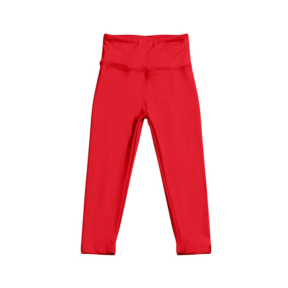 P0712 pre-order baby girl clothes  red girls yoga pant-2024.11.11