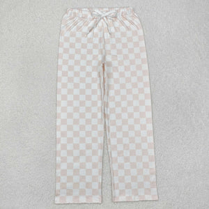 P0730 Adults women checkerboard pants