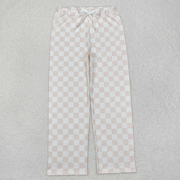 P0730 Adults women checkerboard pants