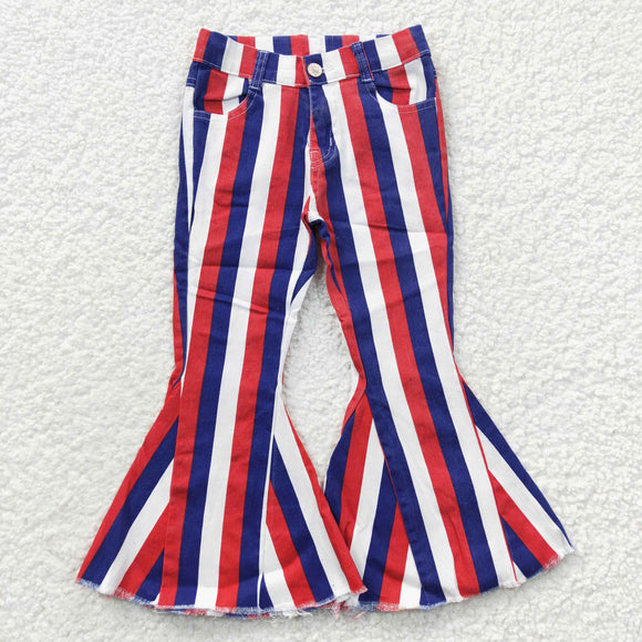 4th of July baby girl stripe jeans