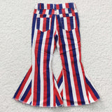 4th of July baby girl stripe jeans