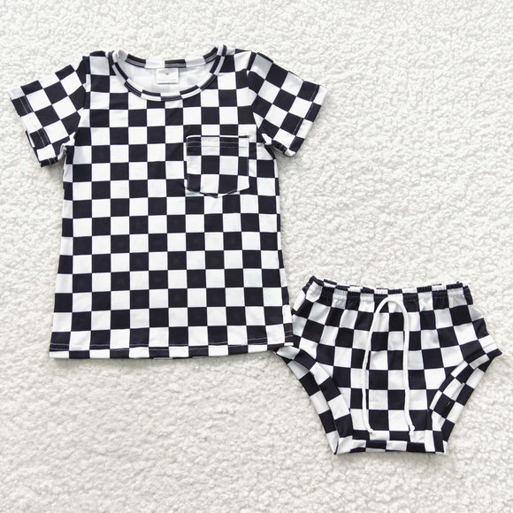 black checkerboard milk silk bummies outfits